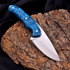 Turquoise Outdoor Knife - 440C Stainless Steel Blade