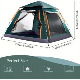 2-3 Person Camping Tent Outdoor Foldable Waterproof Tent with 2 Mosquito Nets Windows Carrying Bag for Hiking Climbing Adventure Fishing